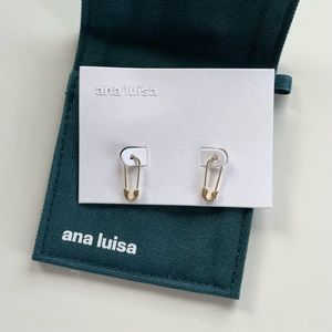 Ana Luisa Safety Pin Earrings Gold